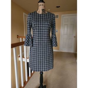 WUC, Calvin Klein Dress, Black Plaid, Size 6